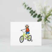 Fahrradkid Postkarte (Stehend Vorderseite)