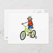 Fahrradkid Postkarte (Vorne/Hinten)