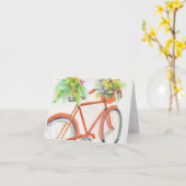 Fahrradkiste Blume Karte (Gelbe Blume)