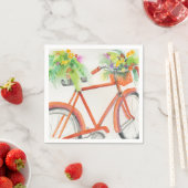 Fahrradkiste Blume Serviette (Beispiel)