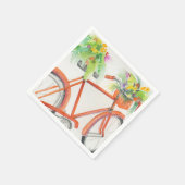 Fahrradkiste Blume Serviette (Ecke)