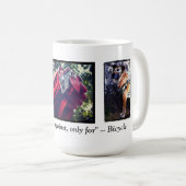 Fahrradkrieger-Tasse 15 Unze Kaffeetasse (VorderseiteRechts)