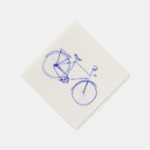 Fahrradkritzel Serviette (Ecke)