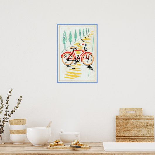 Fahrradkunst Poster (Küche)