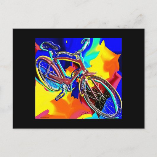 Fahrradkunst Postkarte (Vorderseite)