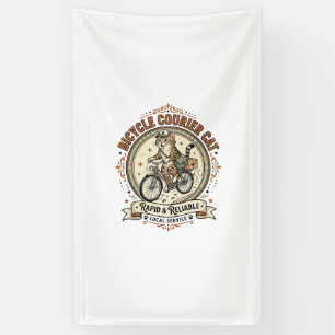 Fahrradkurier Katze Fahrradkurier Katze Vintage Ve Banner