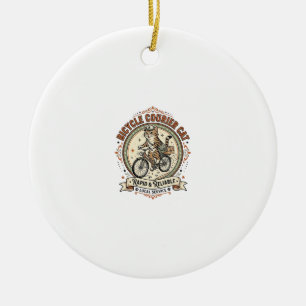 Fahrradkurier Katze Fahrradkurier Katze Vintage Ve Keramik Ornament