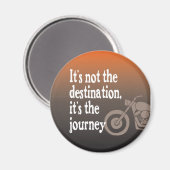 Fahrradkursreise nicht Ziel Magnet (Vorderseite/Rückseite)