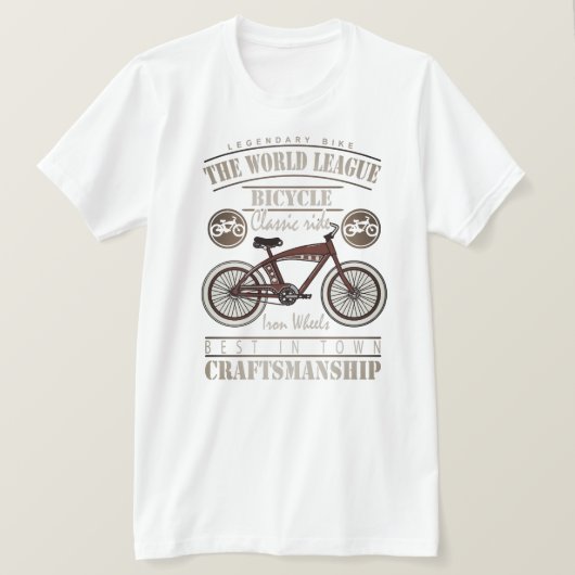Fahrradlehre - Welt der Fahrräder T-Shirt (Design vorne)