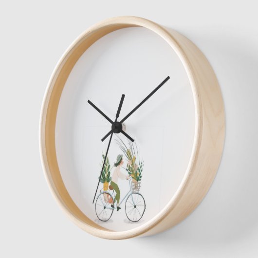 Fahrradlerin Lady O’clock Uhr (Winkel)