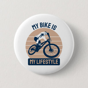 Fahrradliebhaber - Mein Fahrrad ist mein Lebenssti Button