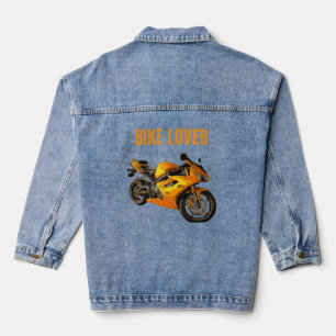 Fahrradliebhaber Motorrad T-Shirt   Sport Bike Fah Jeansjacke