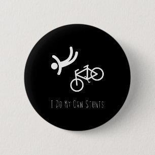 Fahrradliebhaber-Shirt - Ich mache meine eigenen S Button