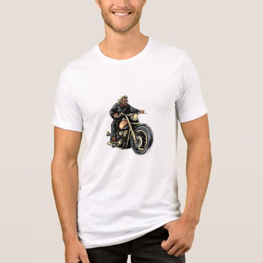 Fahrradliebhaber Tri-Blend shirt (Vorderseite)