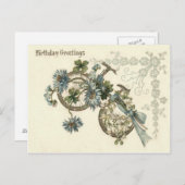 Fahrradlilie des Tales Vergessen-Me-Nicht Postkarte (Vorne/Hinten)