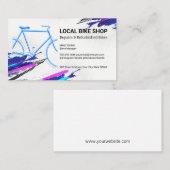 Fahrradlogo | Fahrradteile und -dienstleistungen Terminkarte (Vorne/Hinten)