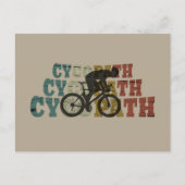 Fahrradlustige Feiertagspostkarte (Vorderseite)