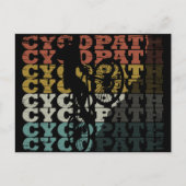 Fahrradlustige Feiertagspostkarte (Vorderseite)