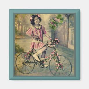 Fahrradmädchen-Magnet Magnet