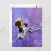 Fahrradmädchen Postkarte (Vorne/Hinten)