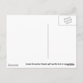 Fahrradmädchen Postkarte (Rückseite)