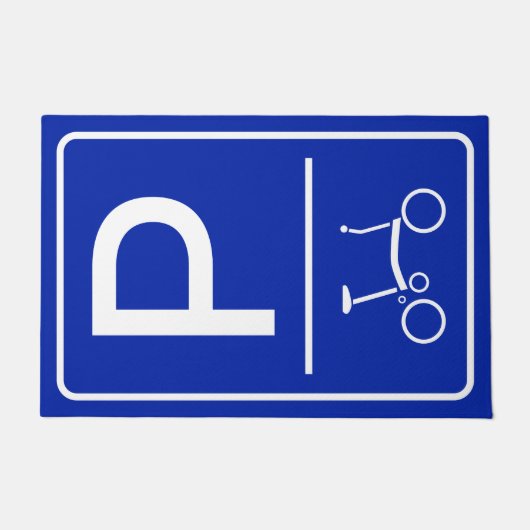 Fahrradmatte für Brompton oder Klapprad Fußmatte (Vorderseite)