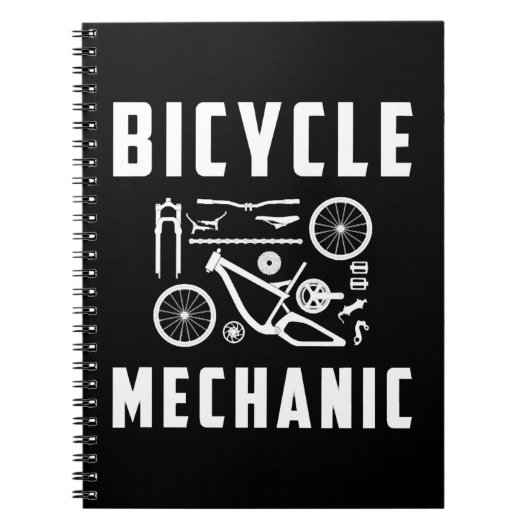 Fahrradmechaniker Notizblock (Vorderseite)