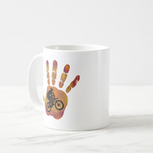 Fahrradmojave-Art Kaffeetasse (Vorderseite Links)