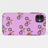 Fahrradmuster auf Rosa Case-Mate iPhone Hülle (Rückseite (Horizontal))