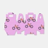 Fahrradmuster auf Rosa Geschenkschachtel (Ungefaltet)