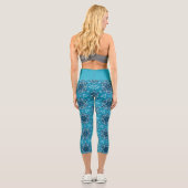 Fahrradmuster Capri Leggings (Rückseite)