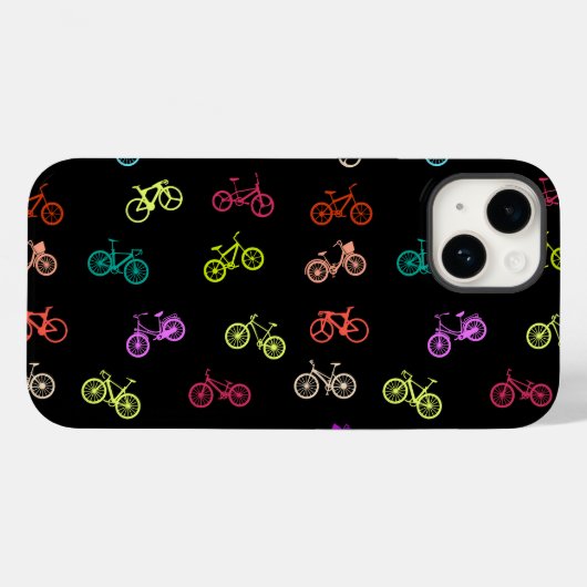 Fahrradmuster Einladung Gewebe Papier Maus-Pad Case-Mate iPhone Hülle (Rückseite (Horizontal))