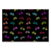 Fahrradmuster Einladung Gewebe Papier Maus-Pad Tischnummer (Vorderseite)