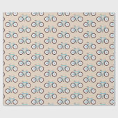 Fahrradmuster Geschenkpapier (Flach)