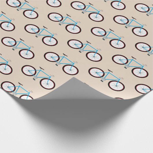 Fahrradmuster Geschenkpapier (Ecke)