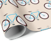 Fahrradmuster Geschenkpapier (Rolleneckpunkt)