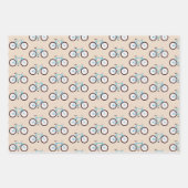 Fahrradmuster Geschenkpapier Set (Vorderseite 2)