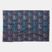 Fahrradmuster Geschirrtuch (Horizontal)