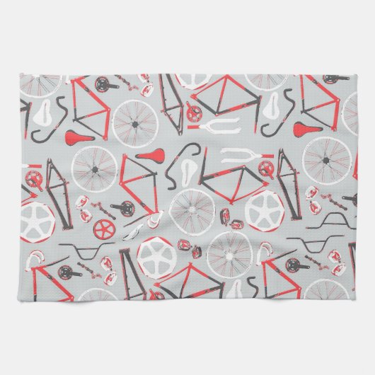 Fahrradmuster Handtuch (Horizontal)