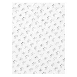 Fahrradmuster im klassischen Weißen Stil Tischdecke