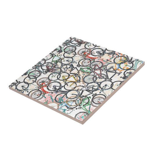 Fahrradmuster im urbanen Stil Fliese (Seite)