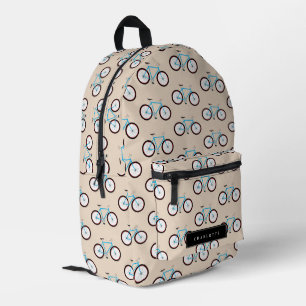 Fahrradmuster Individuelle Name Bedruckter Rucksack
