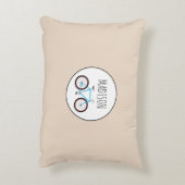 Fahrradmuster Individuelle Name Dekokissen (Rückseite(Vertikal))