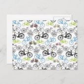 Fahrradmuster Postkarte (Vorne/Hinten)