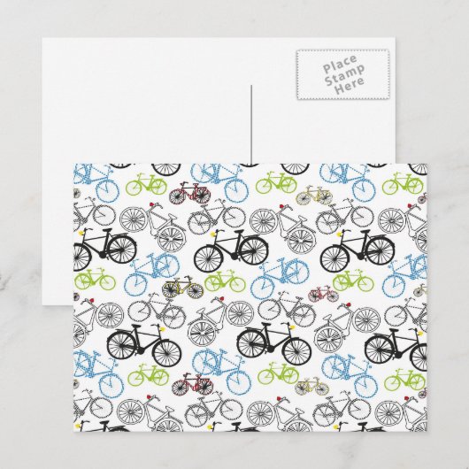 Fahrradmuster Postkarte (Vorne/Hinten)