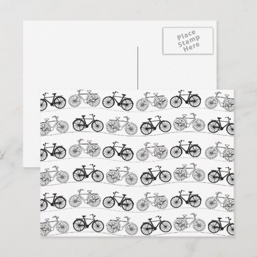 Fahrradmuster Postkarte (Vorne/Hinten)