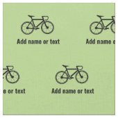 Fahrradmuster und eigener Text für Radfahrer - jed Stoff (Nahaufnahme)