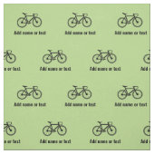 Fahrradmuster und eigener Text für Radfahrer - jed Stoff (Muster)