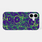 Fahrradmusterdesign iPhone 16 Hülle (Rückseite (Horizontal))