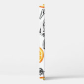 Fahrradorangen: Wasserfarbenes Sommermuster Case-Mate iPhone Hülle (Rückseite / Rechts)